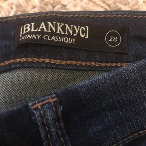Blank NYC skinny classic jeans size 28